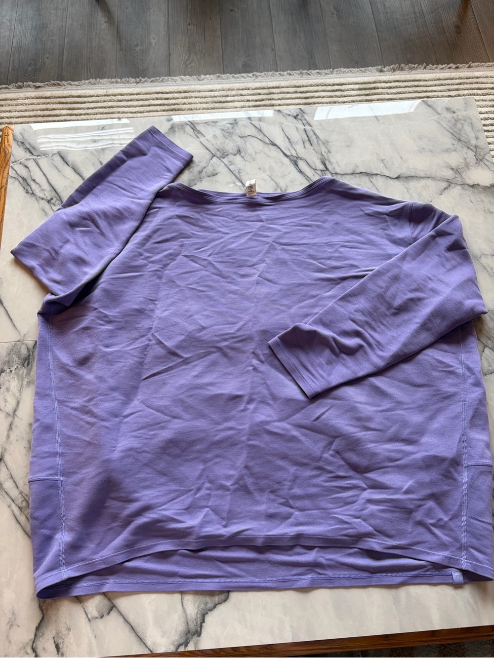 Relaxed Lululemon Lavender boatneck long sleeve